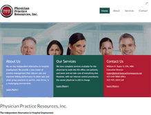 Tablet Screenshot of physicianpracticeresources.net